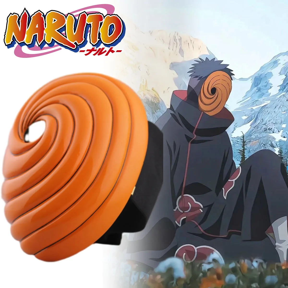 Вихревая маска Наруто Учиха Обито из аниме фотосессия 21 см пластиковая модель