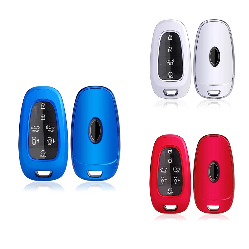 

ТПУ 3/4/7 кнопки смарт-ключ чехол Защитный безключевой доступ пульт дистанционного управления держатель для Hyundai Sonata 2019-2021
