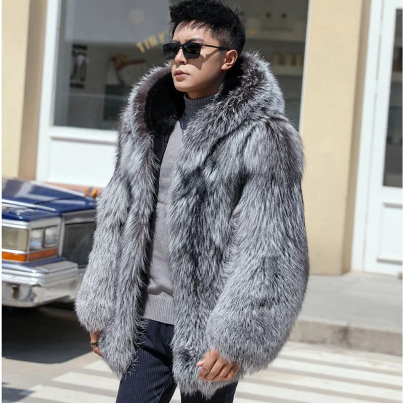 

Coat Leather Jacket Fur Men Fashion Clothing Casacos De Inverno Masculino Autumn and Winter Environmental Friendly Breathable