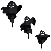 3pcs lightweight unique professional chic delicate ghost stakes for garden party home yard