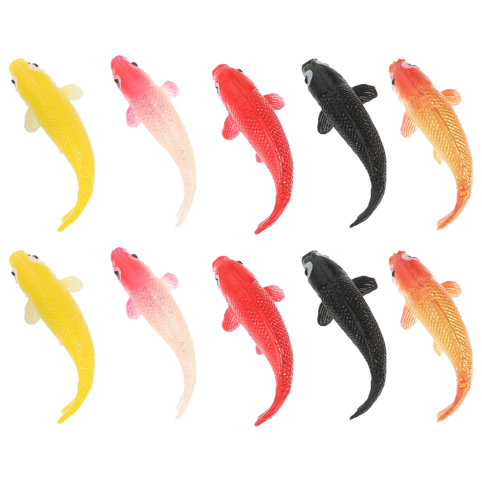 

10 Pcs Simulation Goldfish Model Fake Plastic Tank Accessories Aquarium Lovely Decor Pvc Artificial Fancy Carp Decorations
