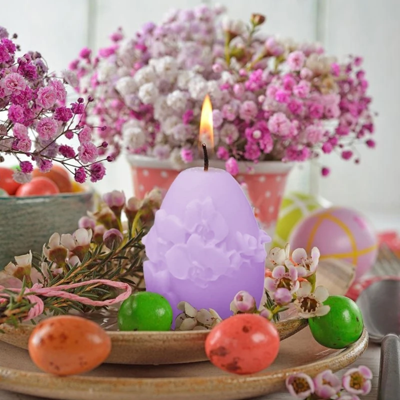 Силиконовые формы с Цветочным Тиснением для свечей мыла шоколада конфет