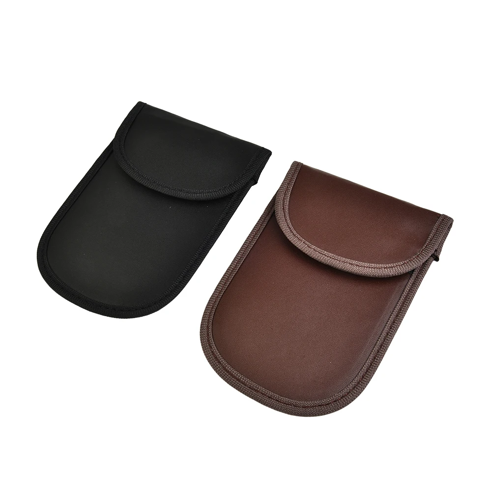 

Smart automobile keyfobs Keyless Entry RFID Signal Blocking Pouch case Bag Polyurethane Leather 2PCS 2pcs Car Key
