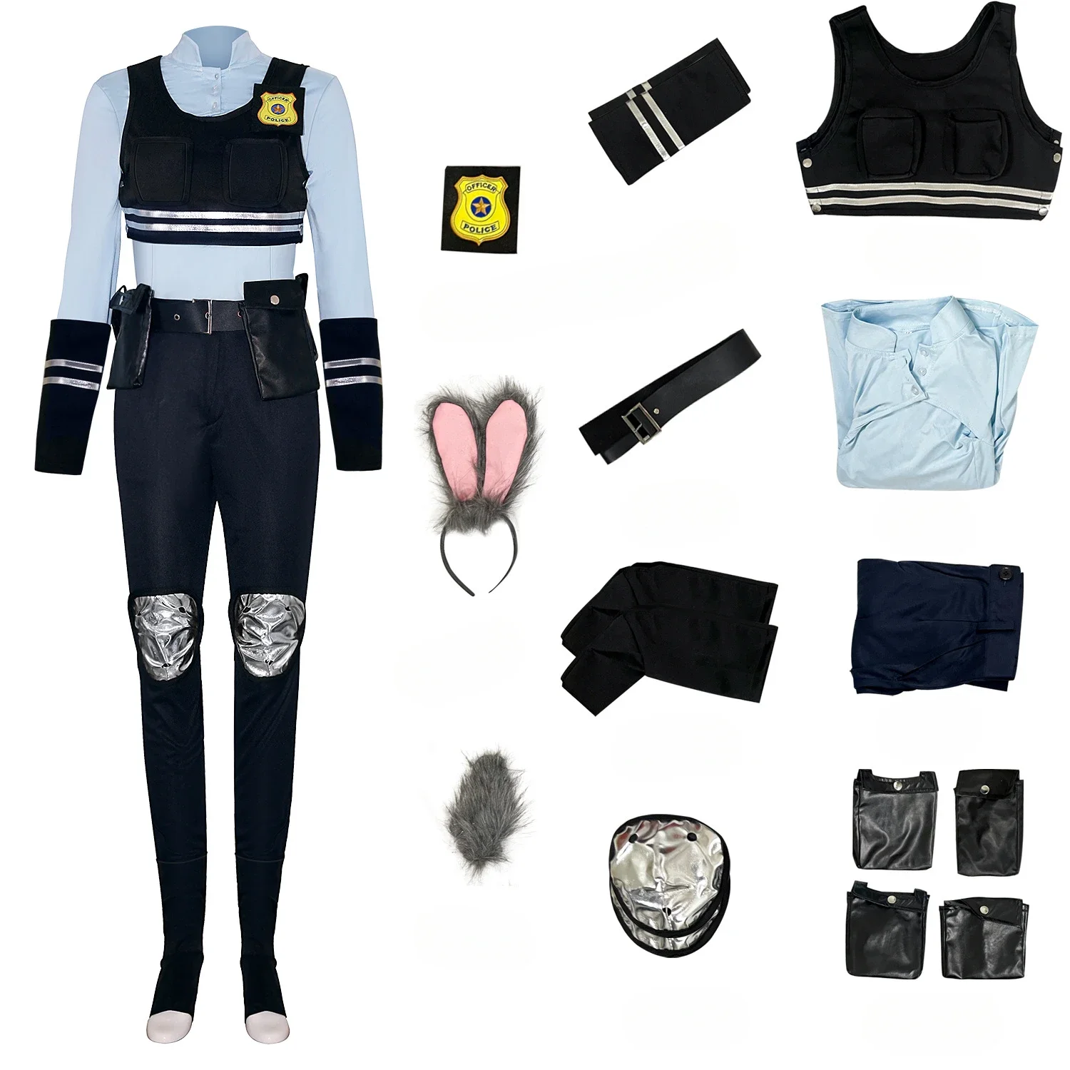 Рубашка Джудит жилет топ и брюки комплект аниме карнавальный костюм на Хэллоуин