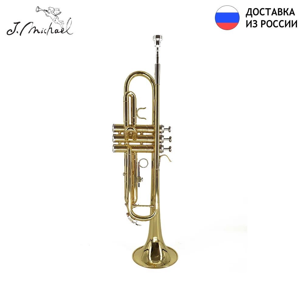 Труба Bb J. Michael TR-200 профессиональный музыкальный инструмент кейс в комплекте