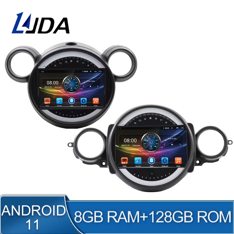 

8G + 128G Android 11 Автомобильный мультимедийный плеер для BMW MINI COOPER R56 R60 2007 - 2015 автомобильное радио GPS-навигация стерео DSP Carplay