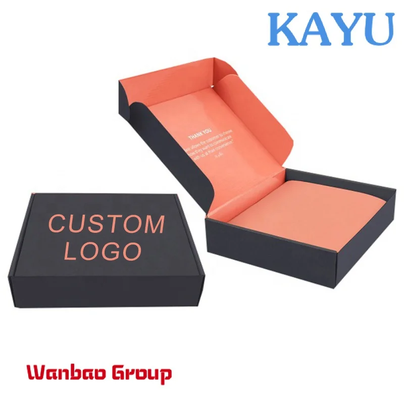 Wholesale letter manufacturer apparel red custom shipping for packaging with logo mailer cajas de carton embalaje corrugated box