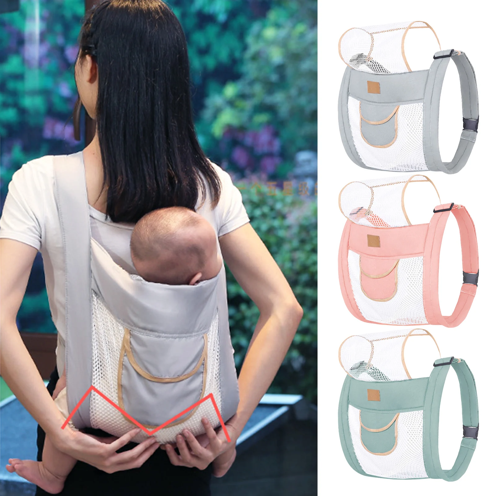 

Backpack Infant Carrier Ergonomic New Born Baby Carrier Infant Kids Backpack Sling Front Facing Baby Wrap For Baby Travel 0-36 M