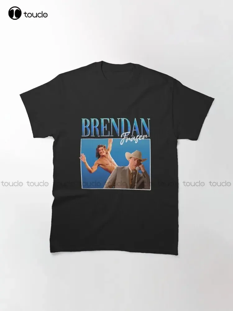 Brendan Fraser - The Mummy 1999 Art Gift Essential T-Shirt Vintage Shirts Cotton Outdoor Simple Vintage Casual Tee Shirts Xs-5Xl