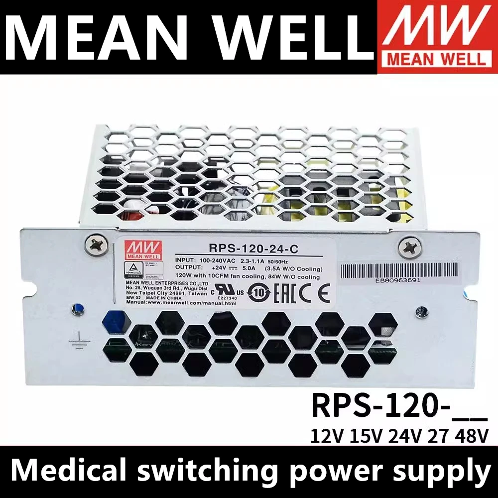 

MEAN WELL RPS-120-12-C RPS-120-15-C RPS-120-24-C RPS-120-27-C RPS-120-48-C Medical switching power supply PCB leakage current
