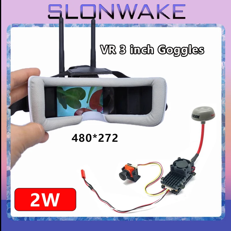 Передатчик FPV VTX дальнего действия 5 8 ГГц 2 Вт + мини-камера CMOS 1500TVL B19 1 мм с двойными