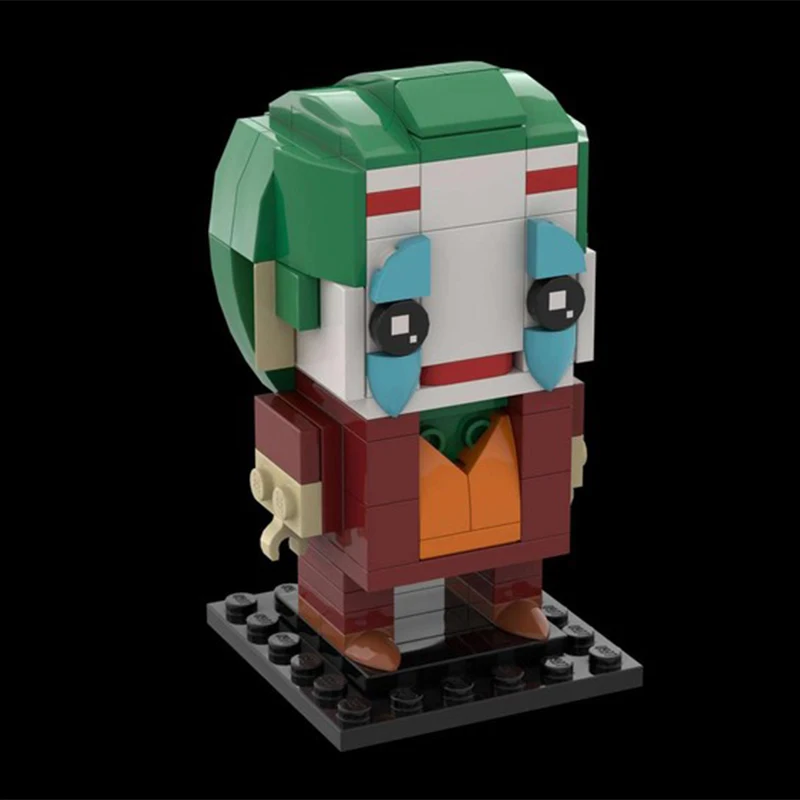 Набор для сборки 118 деталей MOC: креативная модель Brickheadz Джокер, премиум-серия, для демонстрации, конструктор, подарок, коллекционный предмет, декоративный набор для сборки (art.: 3920db162d0ef) - 3920db162d0ef