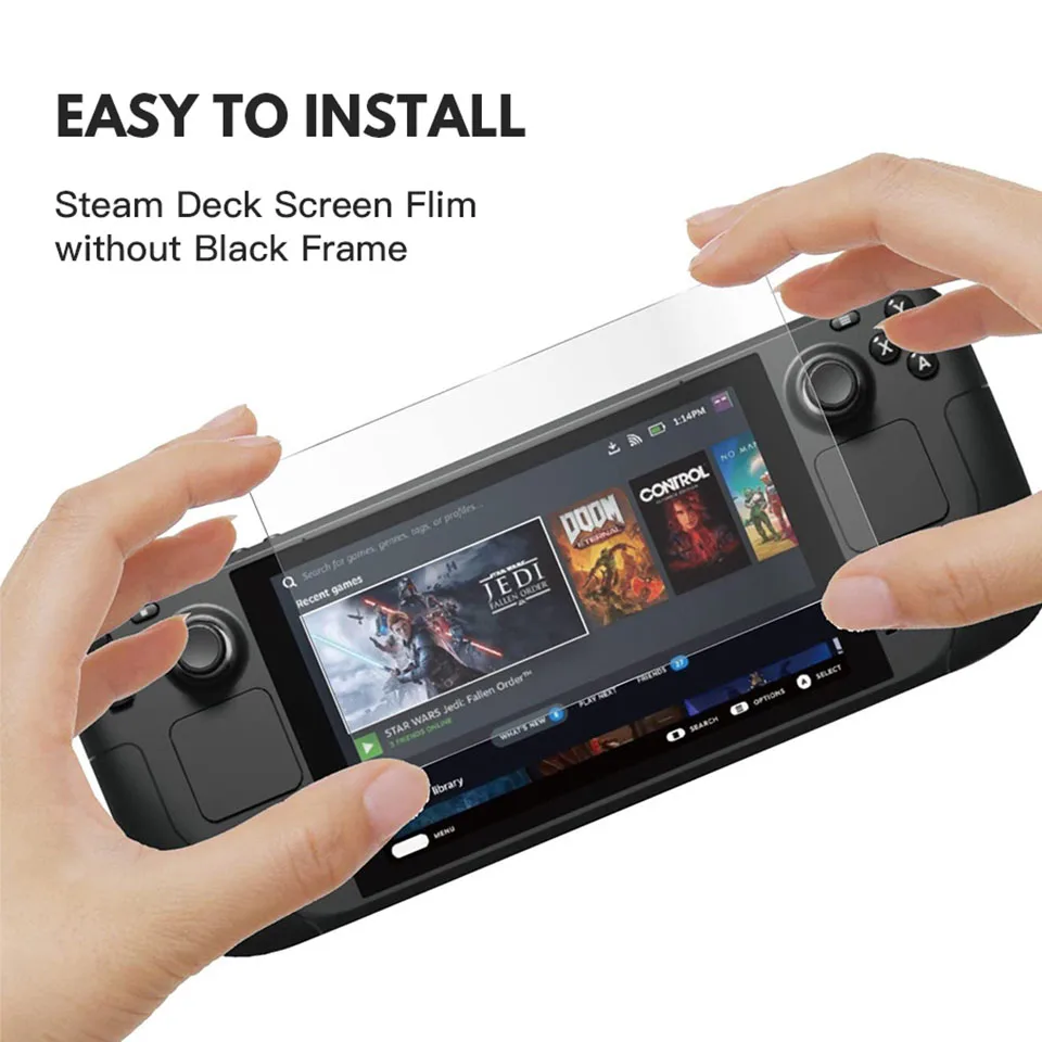 

2PCS tempered film For Valve Steam Deck Game Console 9H Film For Steam Deck Screen Accessories Anti-scratch scratch proof
