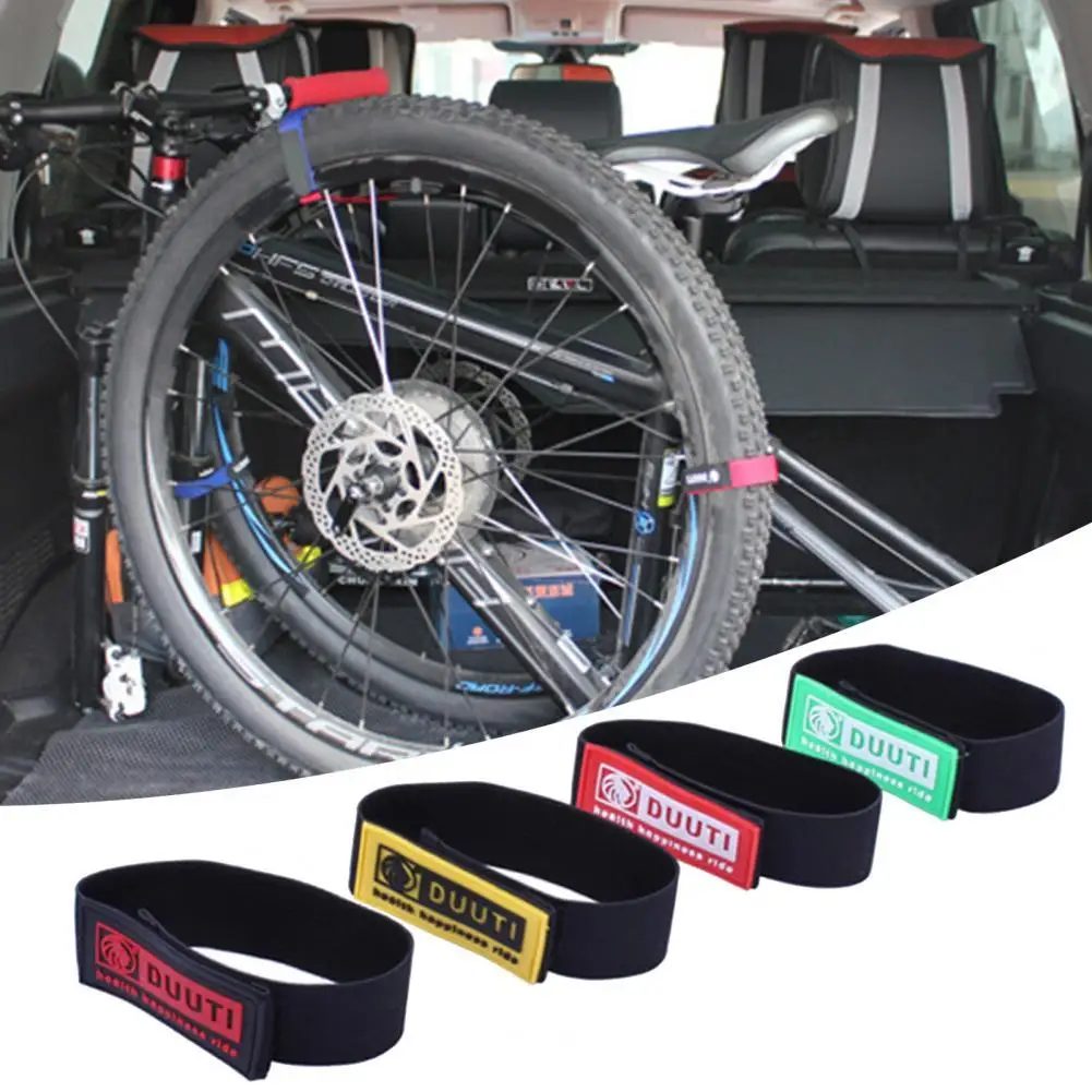 

1 Pair SD-14 Ankle Band Multifunctional Wear Resistant Rubber Elastic Bicycle Leg Bind Bandage for Cycling