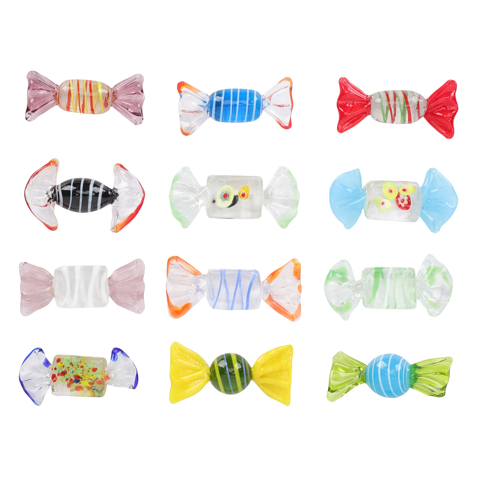 

Candy Glassornament Murano Ornaments Christmas Decor Decorationfake Party Wedding Figurines Figurine Cute Props Table Artificial