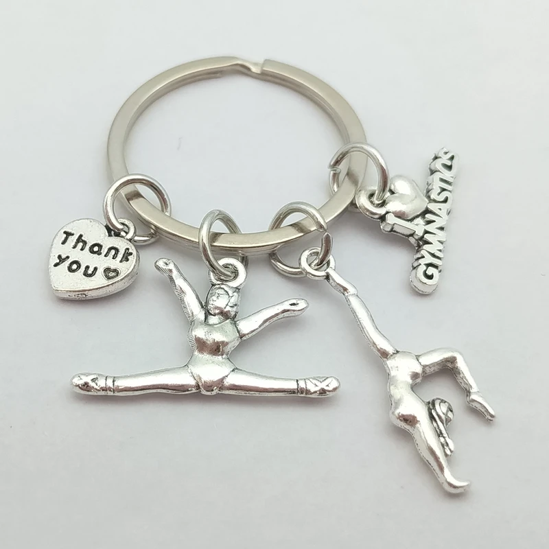 1 шт. цепочка-брелок с надписью Я люблю гимнастику