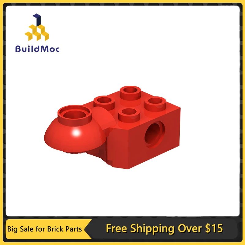 

MOC 48170 48442 High-Tech Brick Special 2 x 2 with Pin Hole, Rotation Joint Ball Half Building Blocks Parts Kids DIY Tech Toys