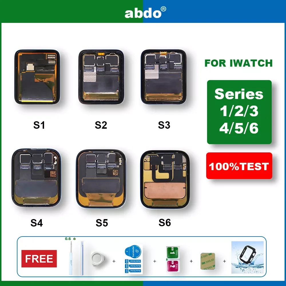 

NEW2023 For apple watch Series 1 2 3 4 5 6 lcd Touch Screen oled Display Digitizer Assembly iWatch Substitution 38mm 42mm 40mm 4
