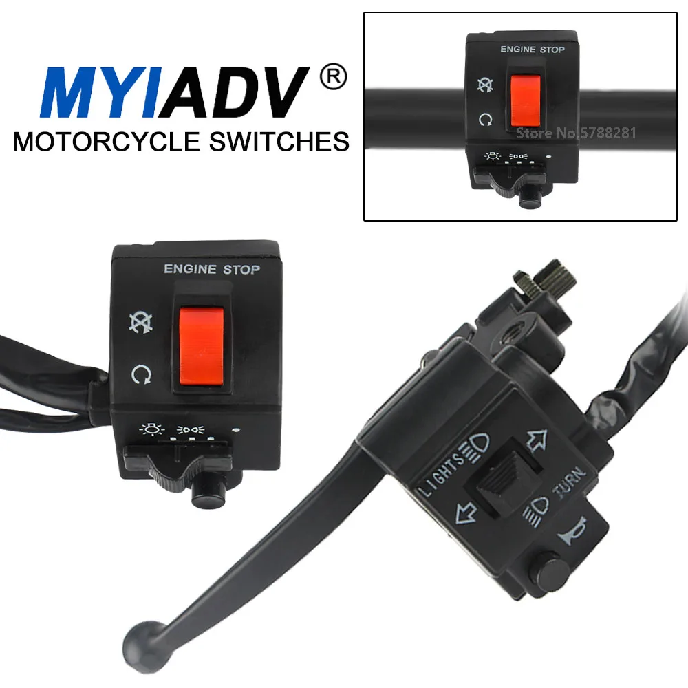 

Multi-function Switch Assembly For Suzuki GS125 GN125 Left Turn Signal Horn Clutch Lever Brake Motorcycle Handlebar Switches