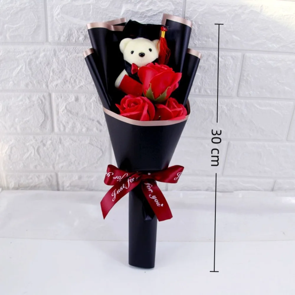 Sunflower Bear Bouquet Bouquet Decoration Rose Cartoon Lovely Bear Birthday Party Graduation Gift Sunflower Soap Flower (art.: 3920cd181c6bb) - 3920cd181c6bb
