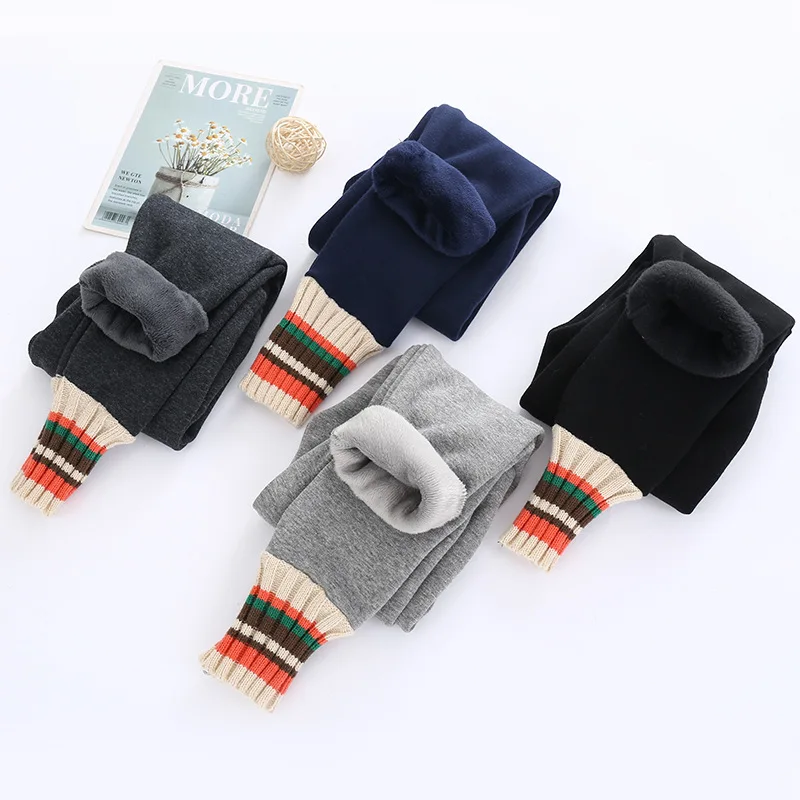 

Зимние леггинсы для девочек, штаны для девочек, узкие штаны для девочек, детская одежда для подростков, Детские Бархатные леггинсы, брюки