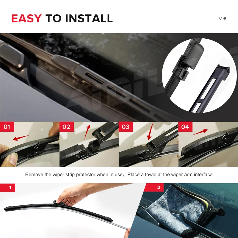 Щетки стеклоочистителя для Mercedes CLK200 CLK240 CLK270 CLK280 CLK320 CLK350 CLK500 CLK550 CLK55 CLK63 W209 C209 02-09