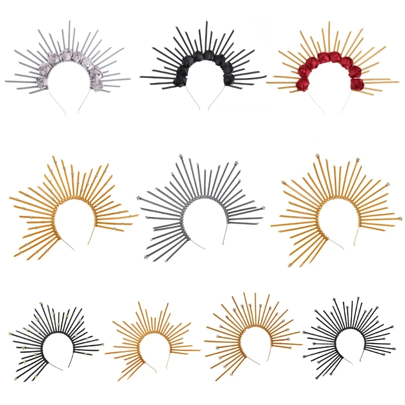 

Baroque Headband Vintage Headband Gold Silver Sweet Hair Hoop Girls