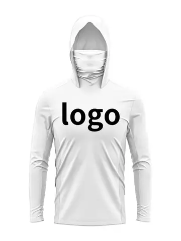 Мужская рубашка для рыбалки с капюшоном на заказ, футболка для рыбалки с длинными рукавами, защита от ультрафиолета, одежда для рыбалки