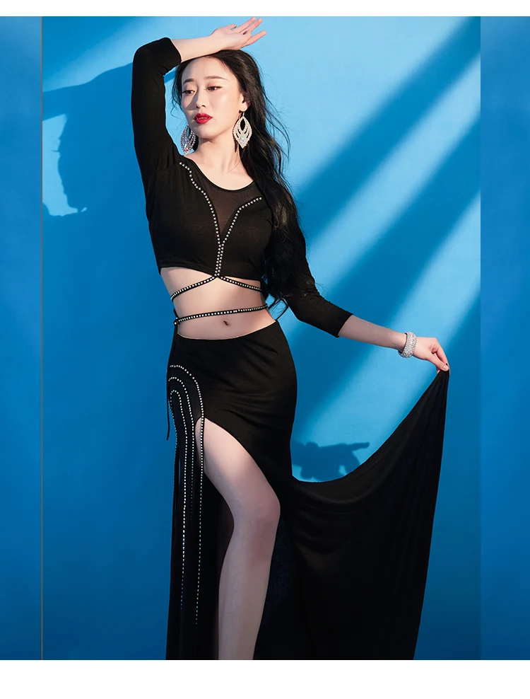 Женский костюм для танца живота юбка на бретельках индийских танцев