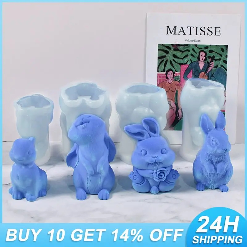 

Форма для торта в виде пасхального кролика, инструмент для украшения ручной работы, антипригарное украшение для автомобиля, оптовая продажа, 3d форма для кролика, форма для торта, 2023 силикон