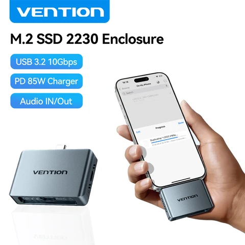 Корпус Vention 2230 M.2 NVMe SSD USB C