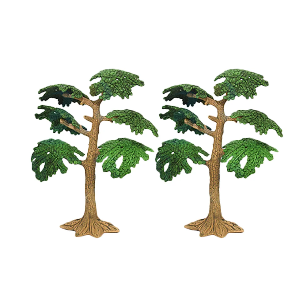 

Tree Model Tiny Pine Tree Cypress Tree Figurine Photo Prop Layout Rainforest Train Scenery Decor for Children Kids Medium