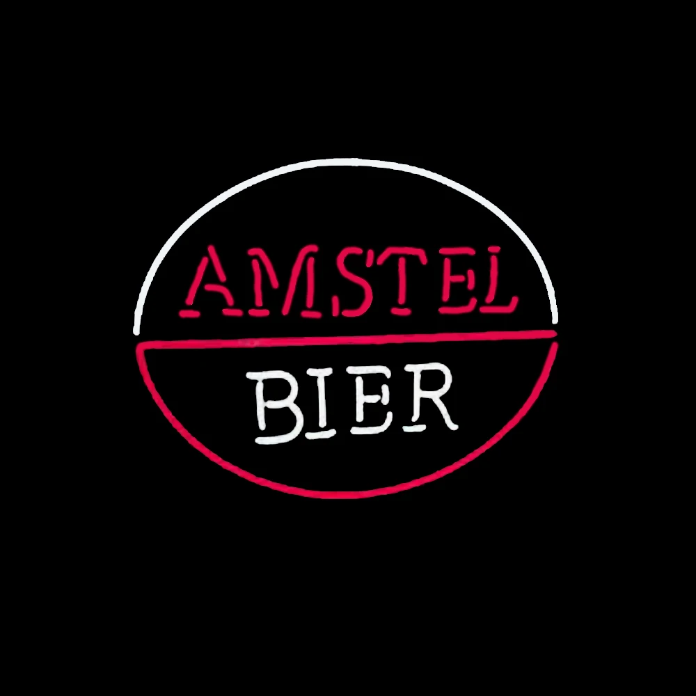 

Amstel Bier Oval-shaped Neon Sign Light Custom Handmade Real Glass Tube Beer Bar Party Firm Advertise Decor Display Lamp 17X 14"