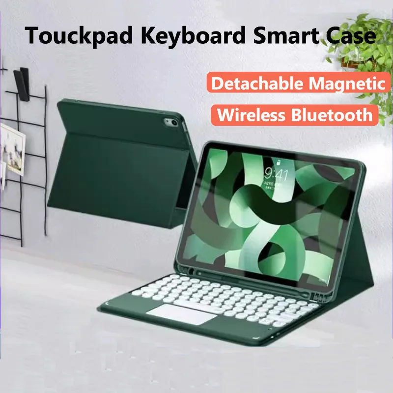 Для IPad Pro 13 2024 Air Inch 11 10th 10 9 2 12 9-2022 5 3 1 2018 5th 6th чехол клавиатура со слотом для ручки