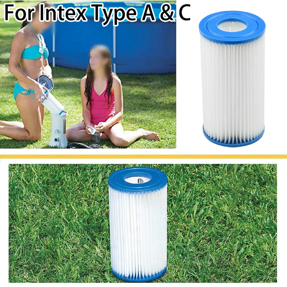 

Pool Filter Cartridge For Intex Type A & C For Intex Filter Pumps 58603 58604 56637 56638 Cleaner Cartridge Swimming Pool Parts