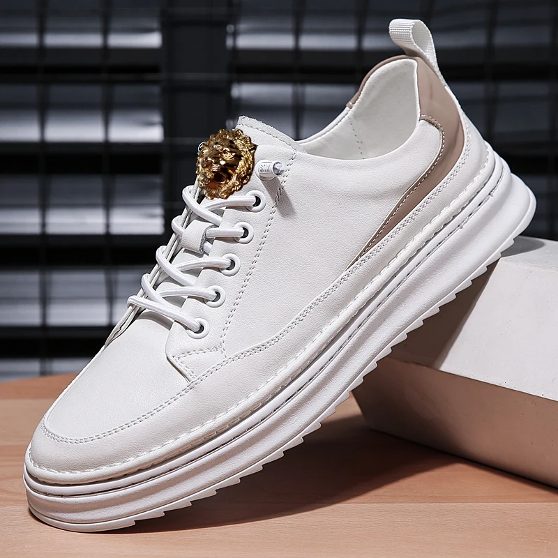 

New gray gold madman lion casual shoes, masculine men's casual shoes absorb youth soft shoes of high quality Zapatos Hombre A15