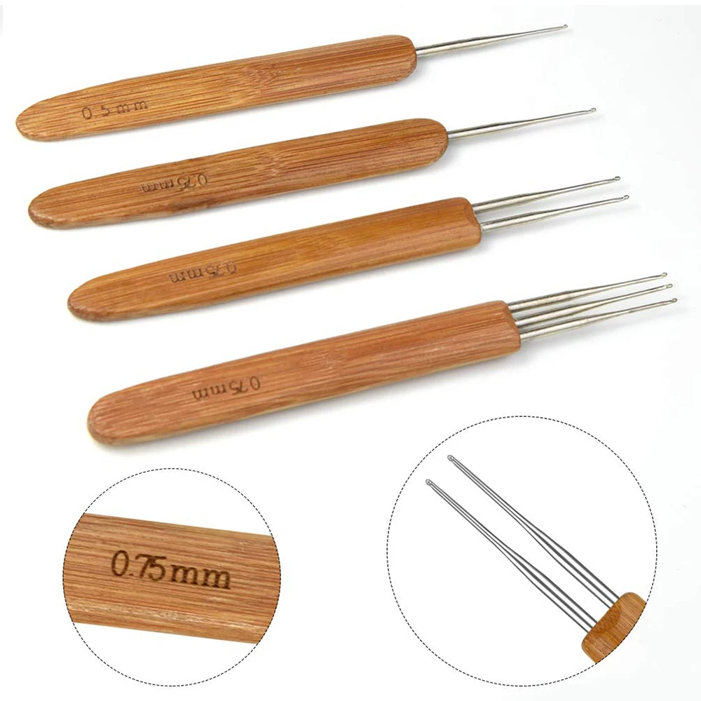 3pcs/set Dreadlock Crochet Hook Tool Braid Hair Dreadlocks Needle Weaving for Craft DIY Braids Tools |