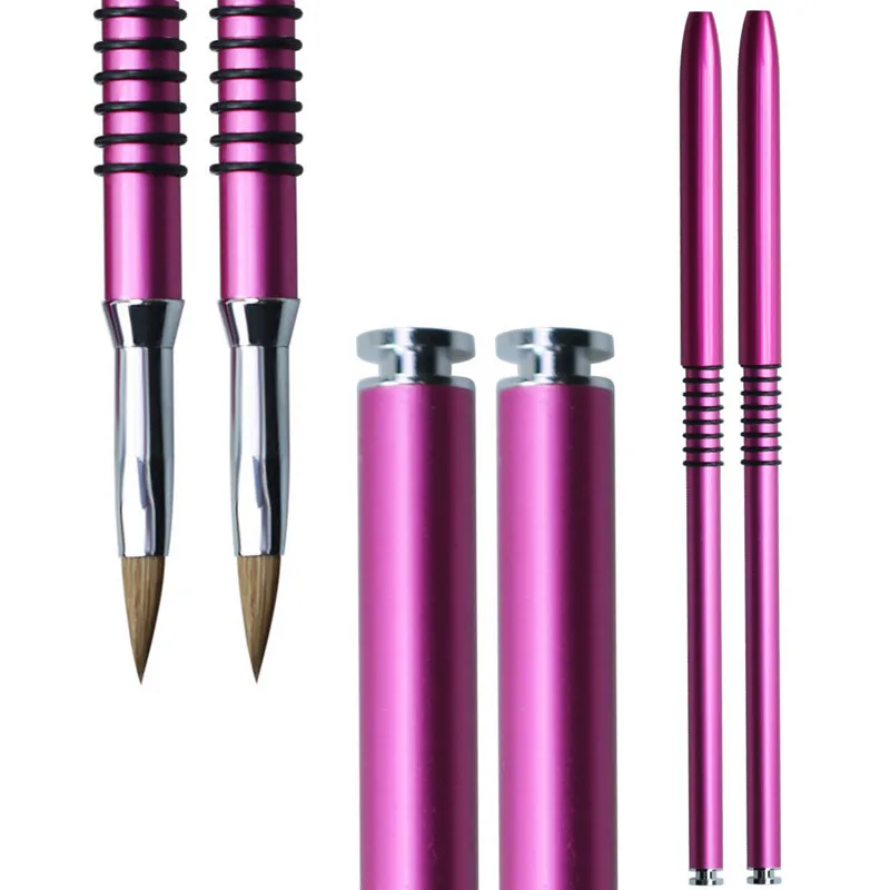 2 шт. акриловый УФ-гель для дизайна ногтей наращиватель со стразами кисть