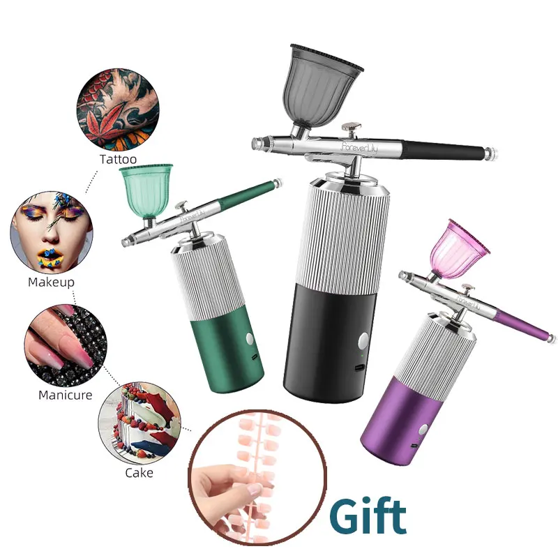 Kit For Nail Art Tattoo Craft Cake Oxygen Injector Nano Fog Mist
