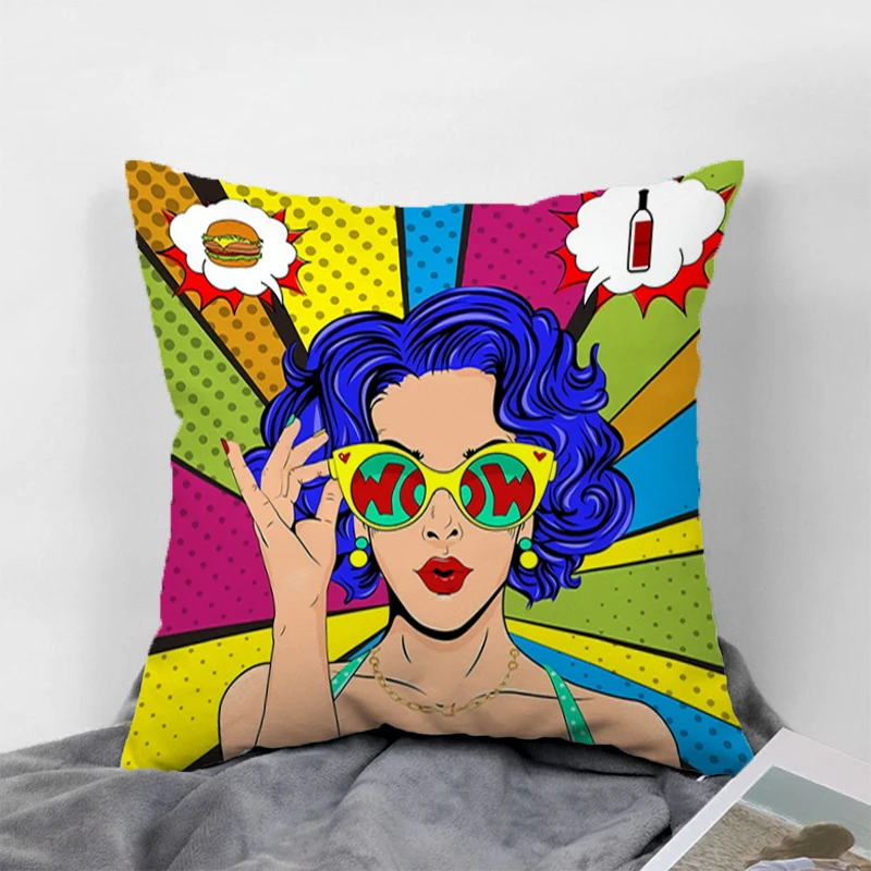 

Pop Art Cushions Home Decor Cushion Cover 50x50 Decorative Pillowcase for Pillow Covers Decorative Car Decorations Hyunjin Sofa