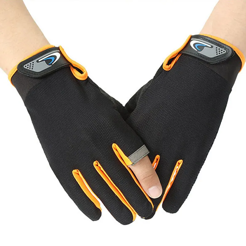 AS Рыболовные перчатки Водонепроницаемые дышащие спортивные с двумя пальцами