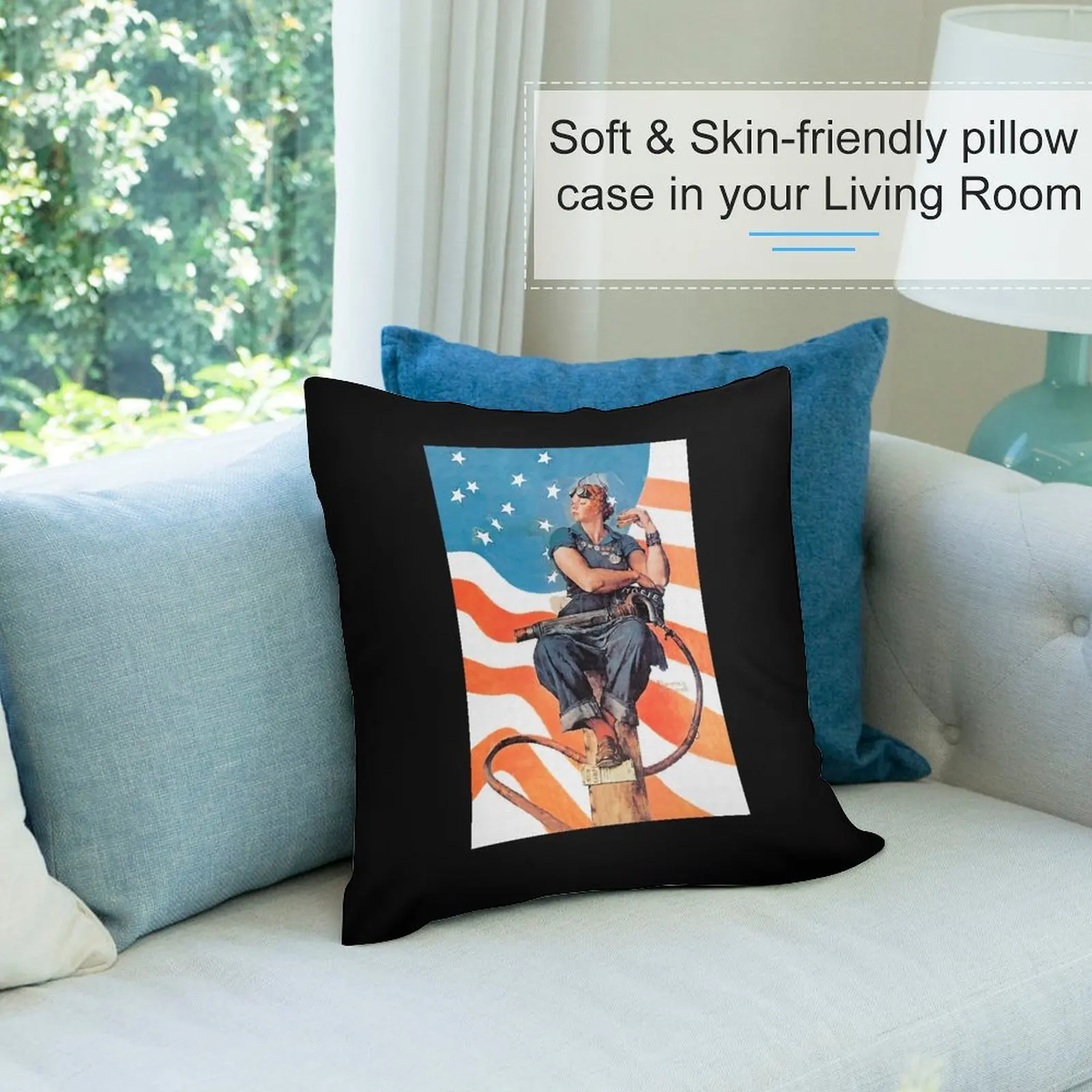 Мужская и женская наволочка с рисунком Норман Роквелл