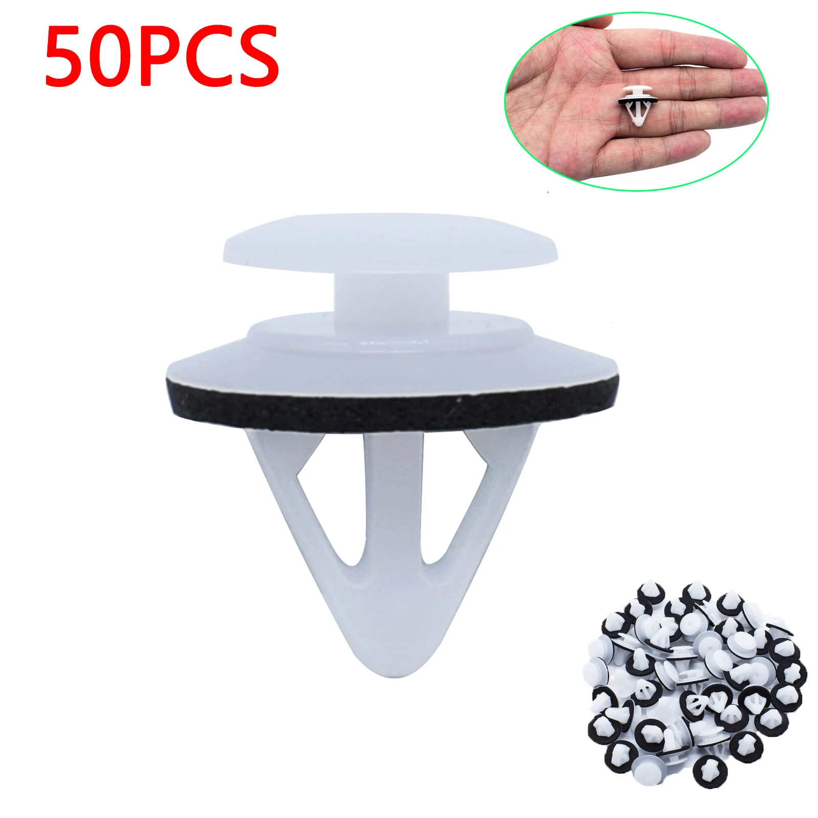 

50 шт. для Mazda 2 3 6 заменяет G18K-51-SJ3, фиксатор обшивки двери, нейлоновые зажимы для автоматического крепления, комплект заклепок для стайлинга автомобилей, отверстие 11,5 мм