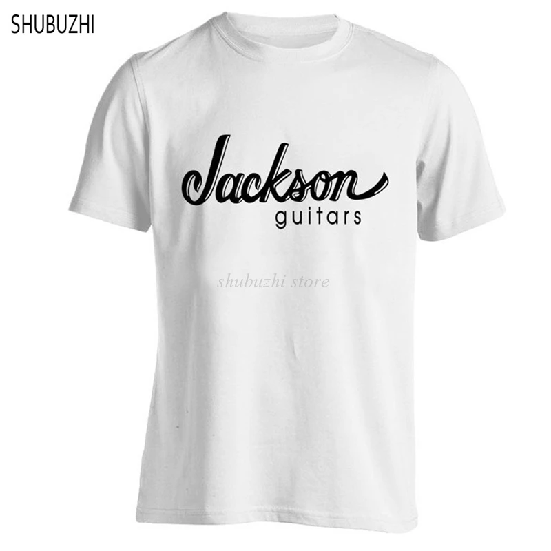 

Мужская брендовая футболка, летняя футболка, брендовые футболки, гитары, Джексон, расчесанные, 20s, белая футболка, хлопковая Футболка sbz428