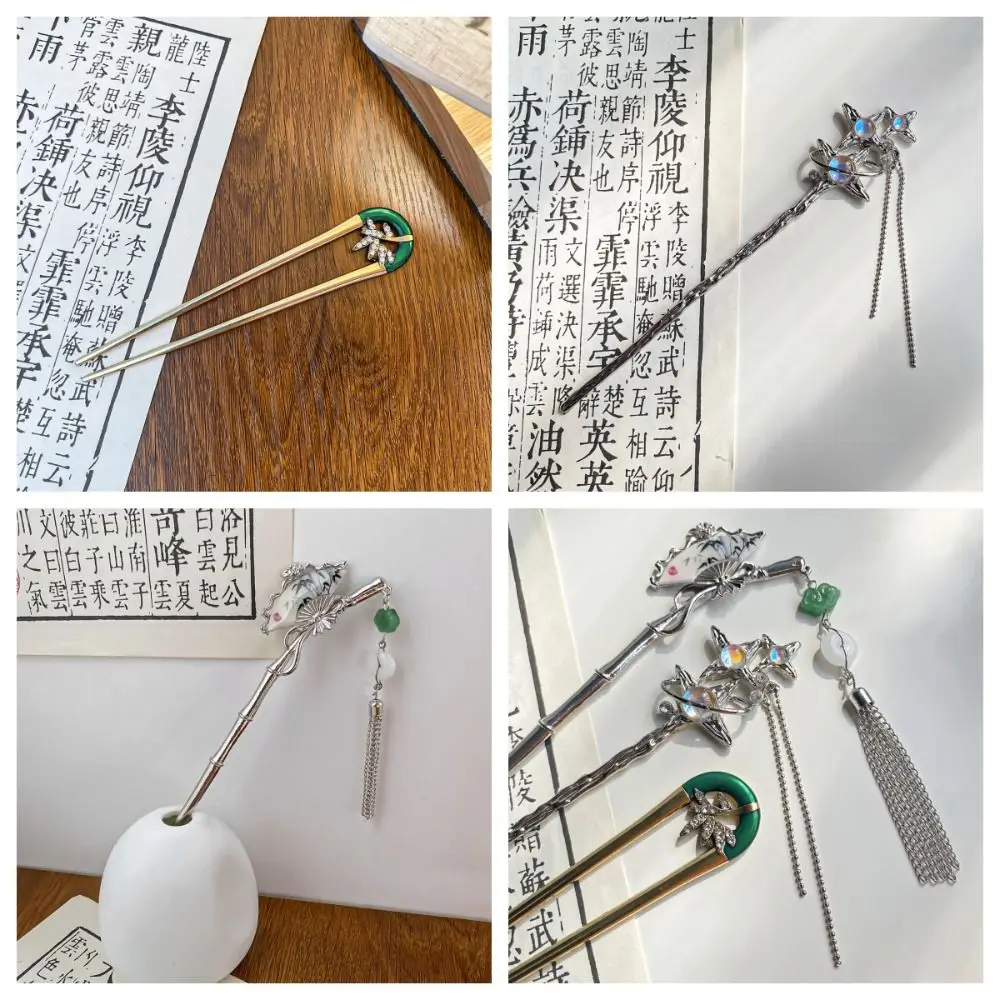 

Fan Star Hair Fork Classic Hair Fork Tassel Chinese Style Hair Stick Hair Accessories Hair Chopsticks Hanfu Hair Stick Daily