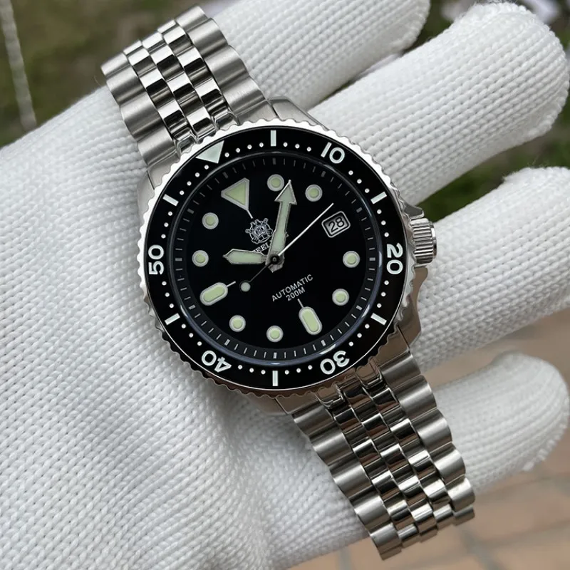 

Steeldive SD1996 Men's watch Dive Watch NH35 Automatic Mechanical Super Luminous 200M Waterproof Stainless Steel Case Sapphire