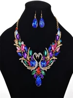 gold plate swan imitation jewel set short alloy necklace high grade alloy jewelry accessories for woman