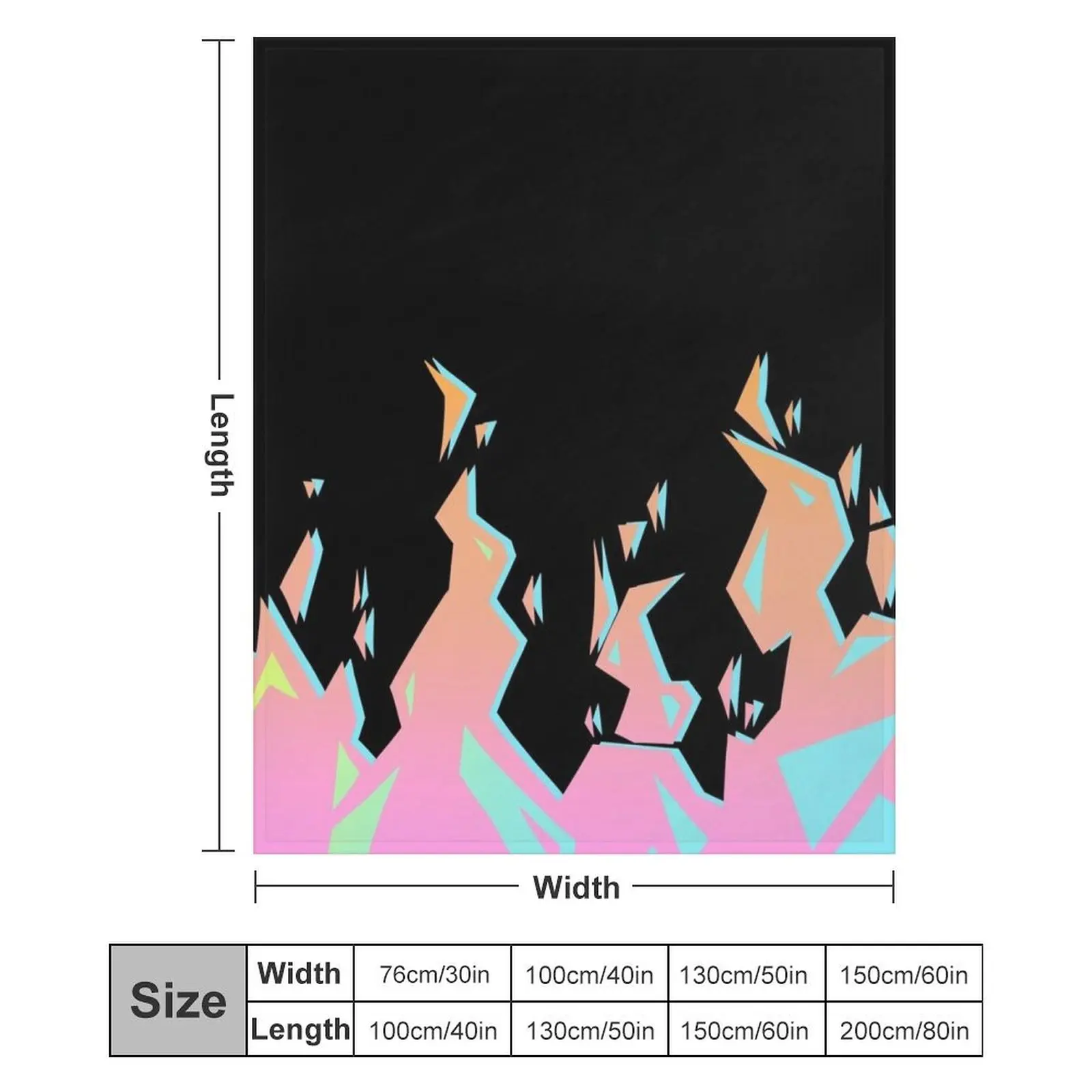 Одеяло Promare Burnish Flames на заказ лохматое винтажное одеяло из манги