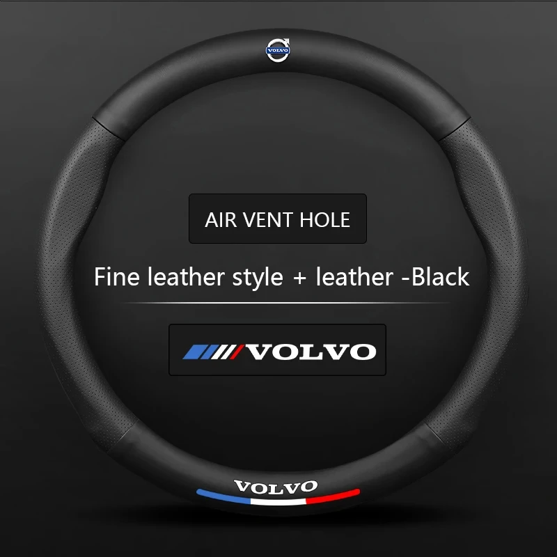 

Противоскользящий автомобильный руль из углеродного волокна и замши для Volvo XC40 XC60 XC70 XC90 S40 S60 S80 S90 V40 V60 V90, аксессуары
