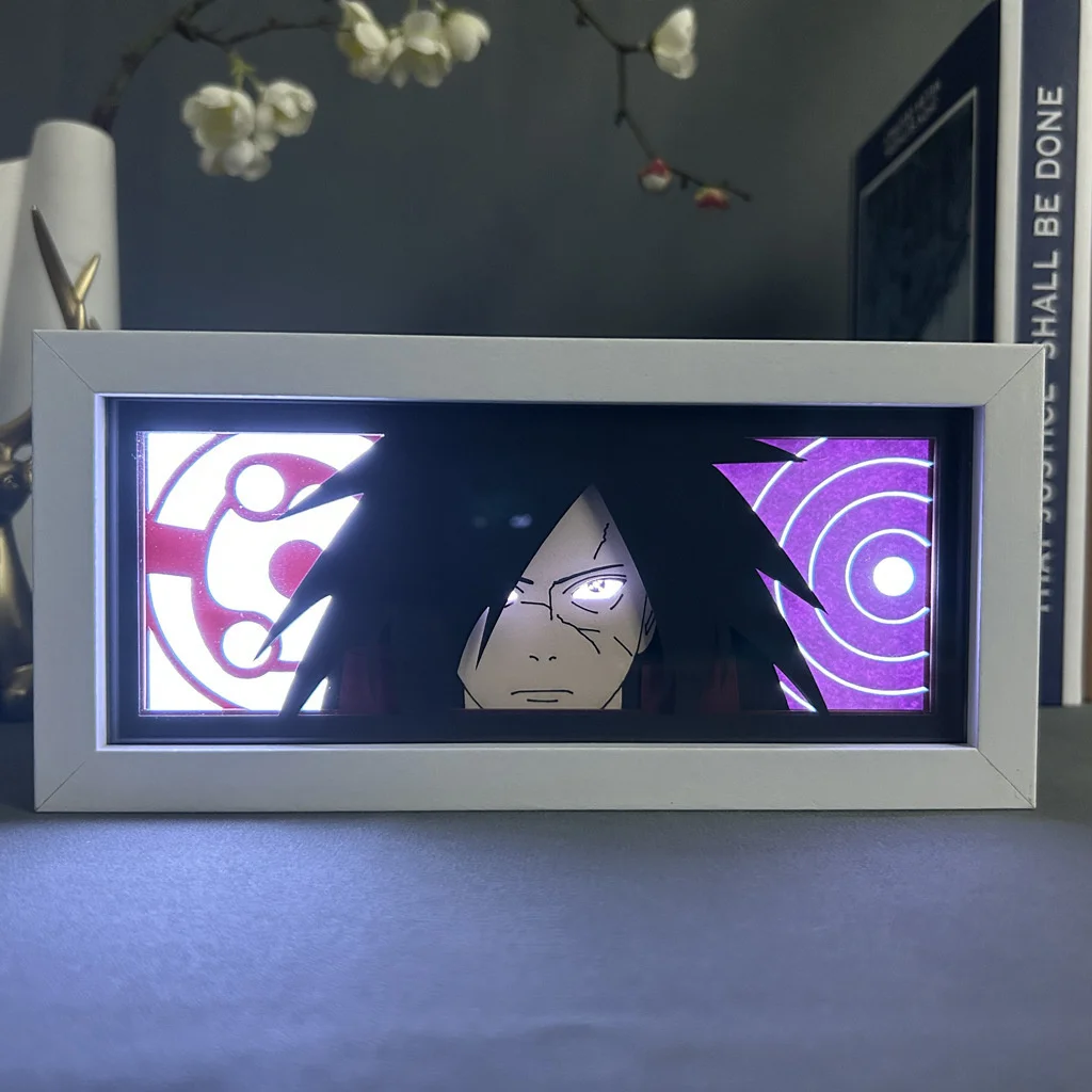 Uchiha Itachi Action Figure Toys Paper Carving Light Kid Brithday Gift